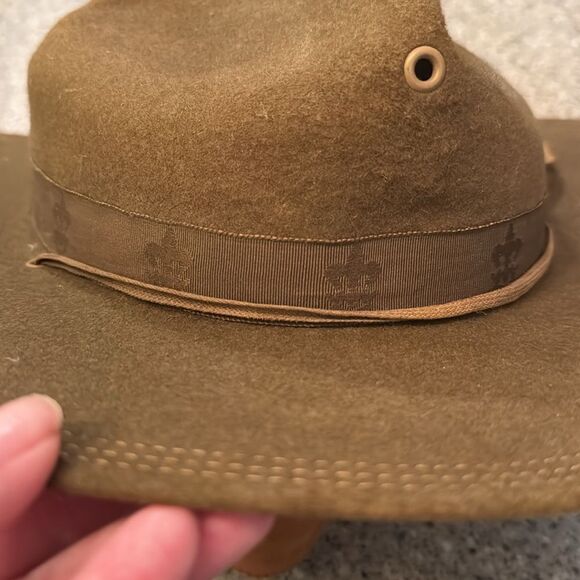 SIGMUND EISNER CO. Vintage 1920s-1940s Boy Scouts Of America Campaign Hat - Picture 7 of 12